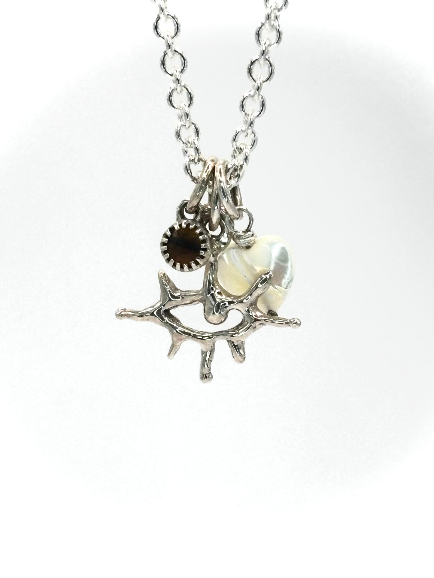 Triptych amulets necklace n.2