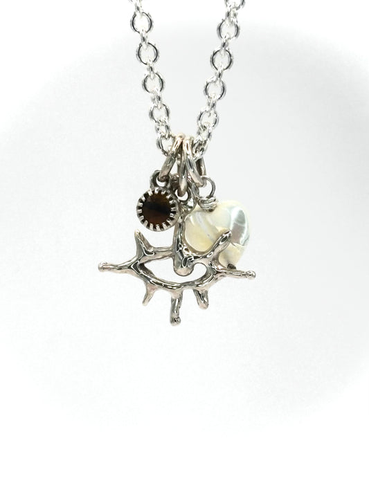 Triptych amulets necklace n.2