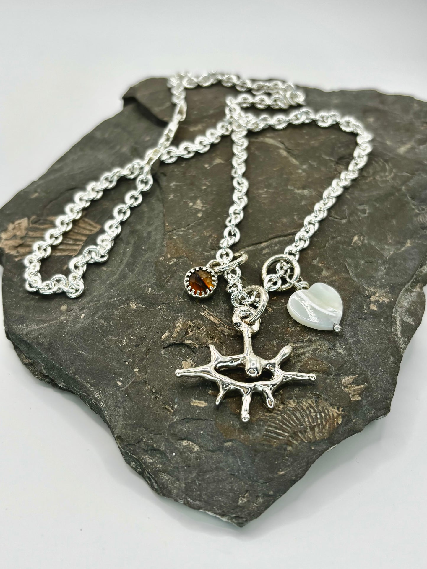 Triptych amulets necklace n.2