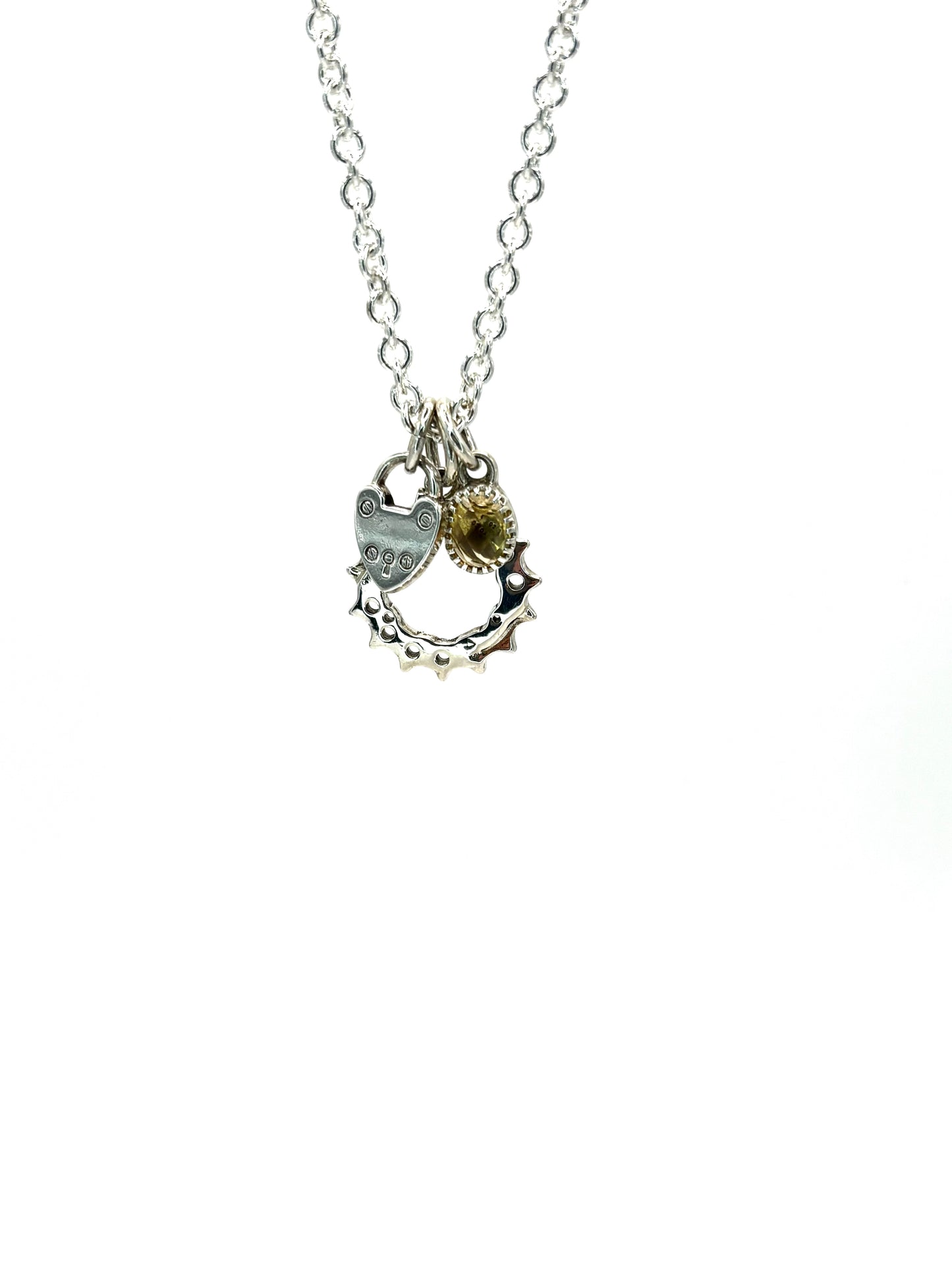 Triptych amulet necklace n.1