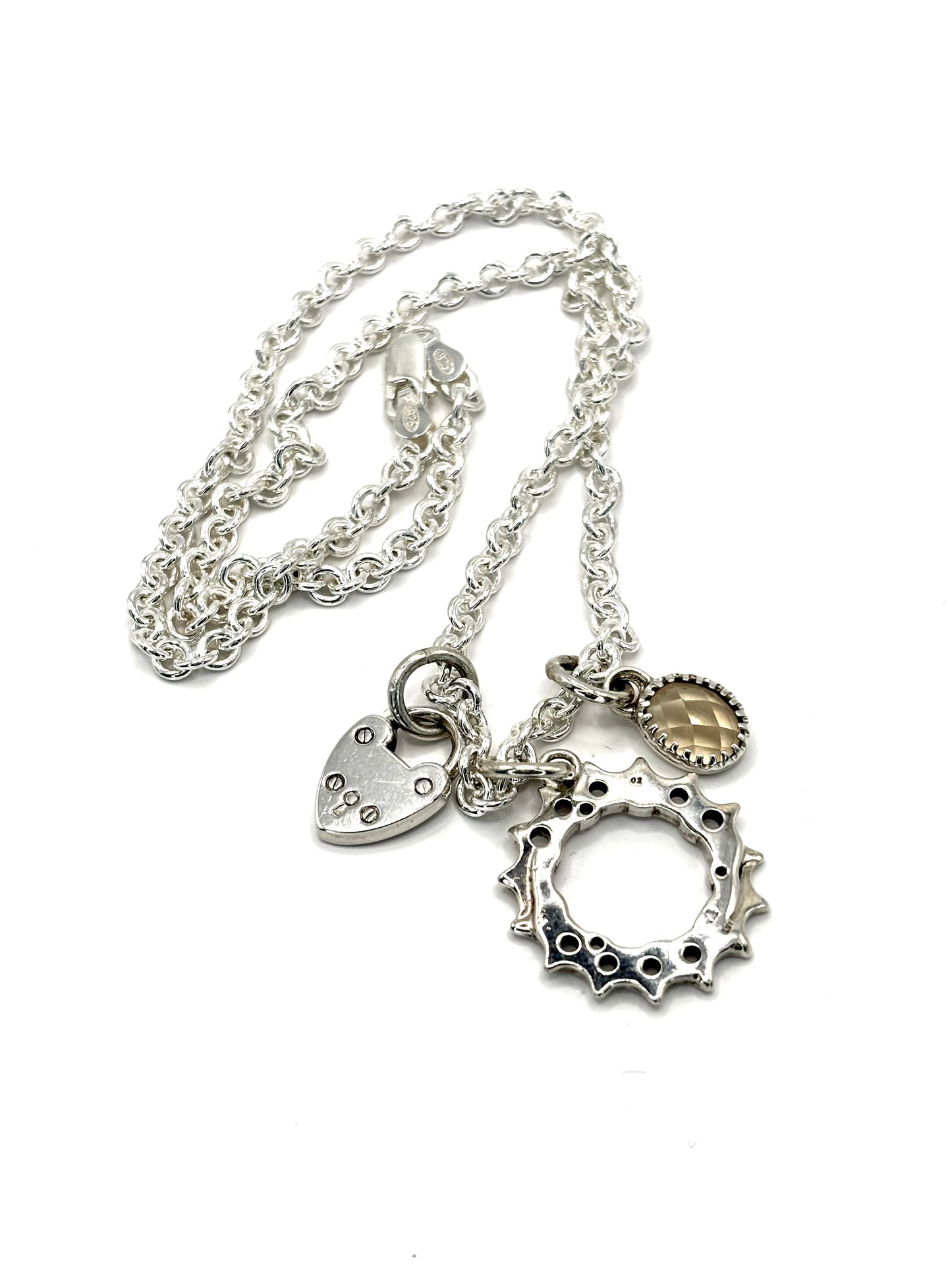 Triptych amulet necklace n.1