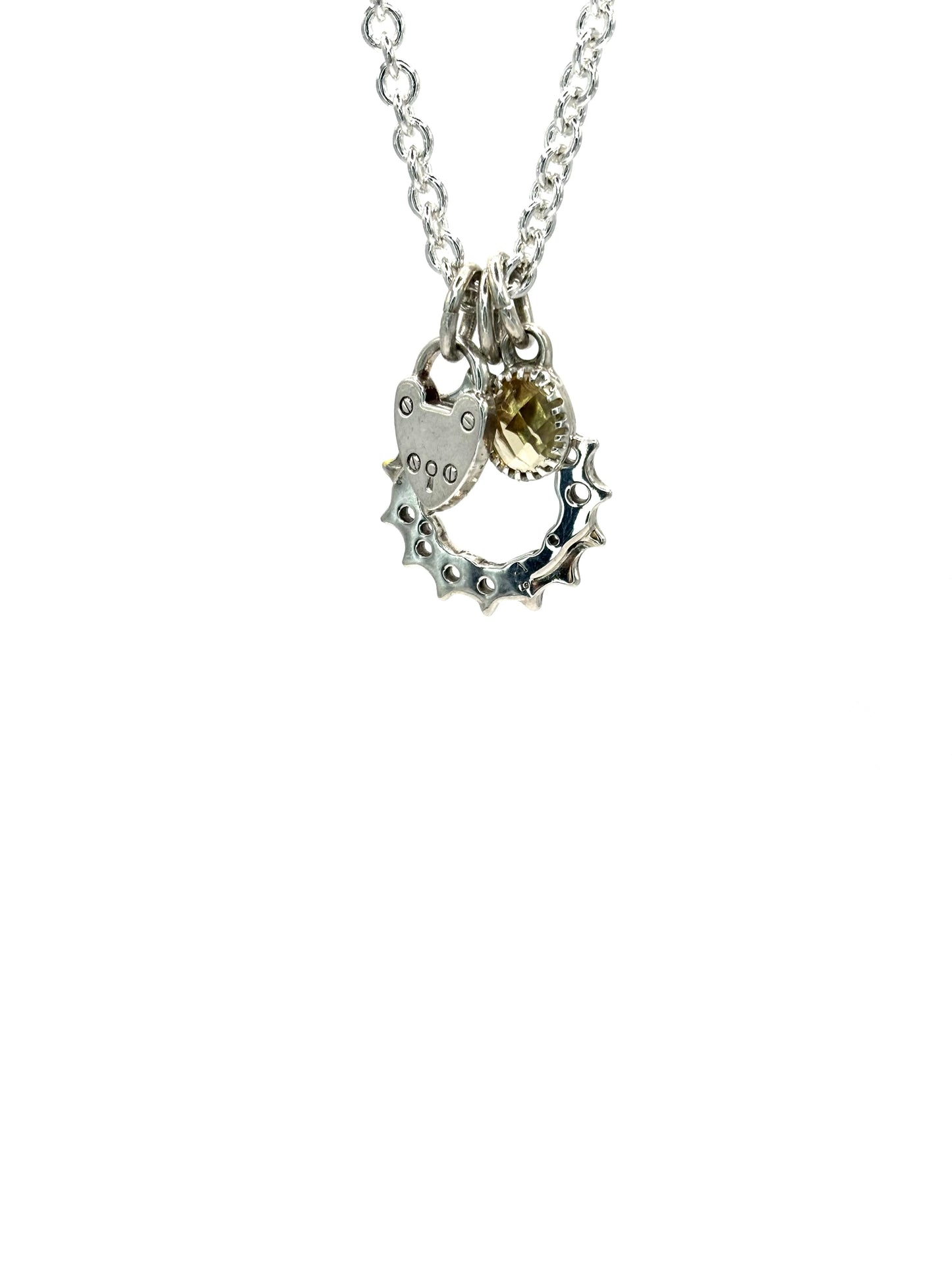 Triptych amulet necklace n.1